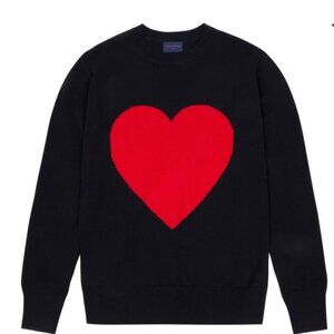 GYLES & GEORGE X ROWING BLAZERS HEART SWEATER 100% Wool Size Medium